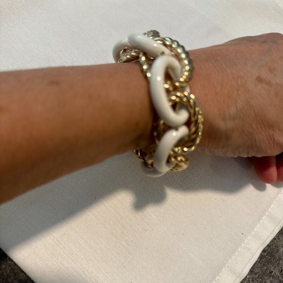 Beaded bracelet plus Stretch bangle bracelet plus Set of 2 wood bangles. - Picture 7 of 15